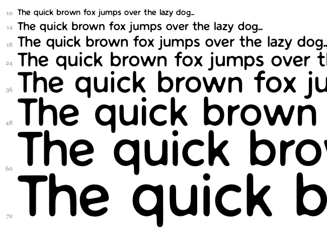 Warlow Sans font waterfall
